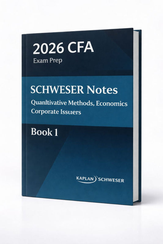 2026 CFA Level 1 Kaplan Schweser Study Material - Set of 6 Books