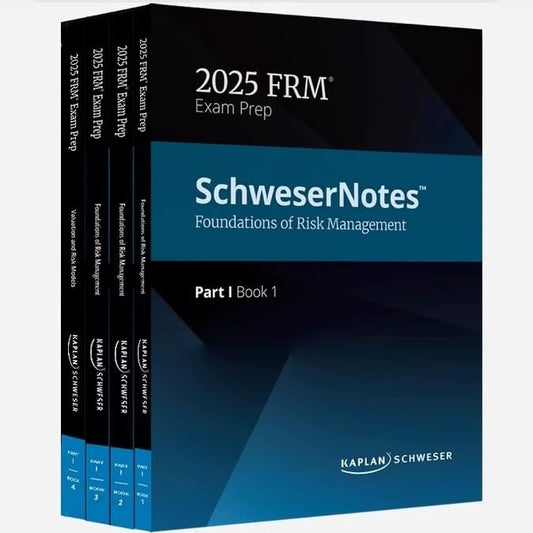 2025 FRM part 1 Kaplan Schweser study material - Set of 4 Books