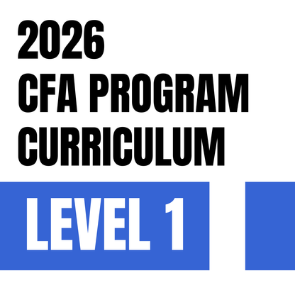 2026 CFA Level 1 Curriculum Complete syllabus set of 10 books