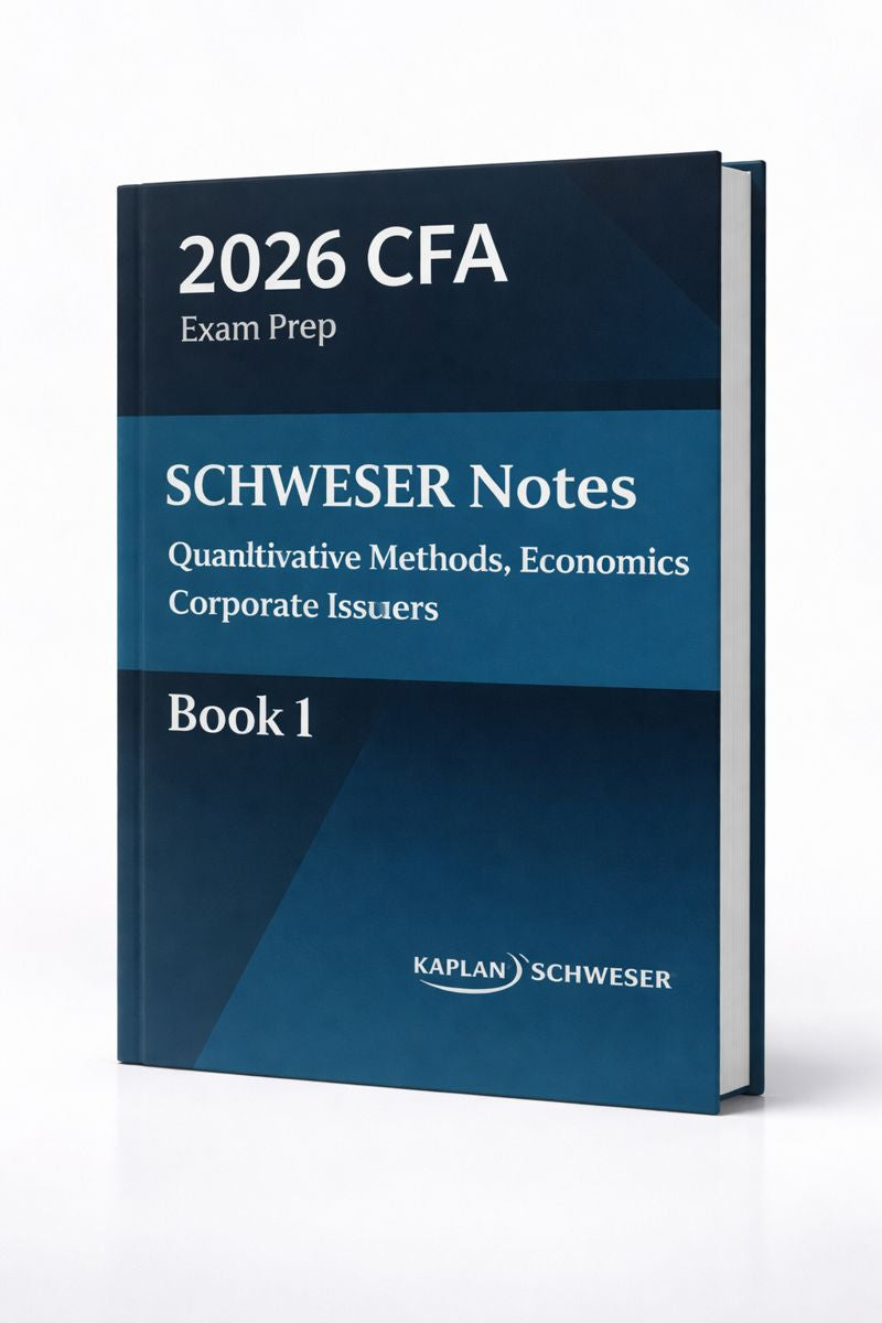 2026 CFA Level 1 Kaplan Schweser Study Material - Set of 6 Books