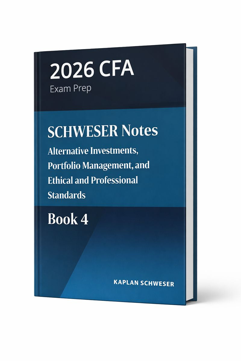 2026 CFA Level 1 Kaplan Schweser Study Material - Set of 6 Books