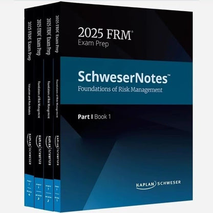 2025 FRM part 1 Kaplan Schweser study material - Set of 4 Books
