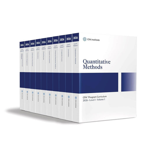 2026 CFA Level 1 Curriculum Complete syllabus set of 10 books